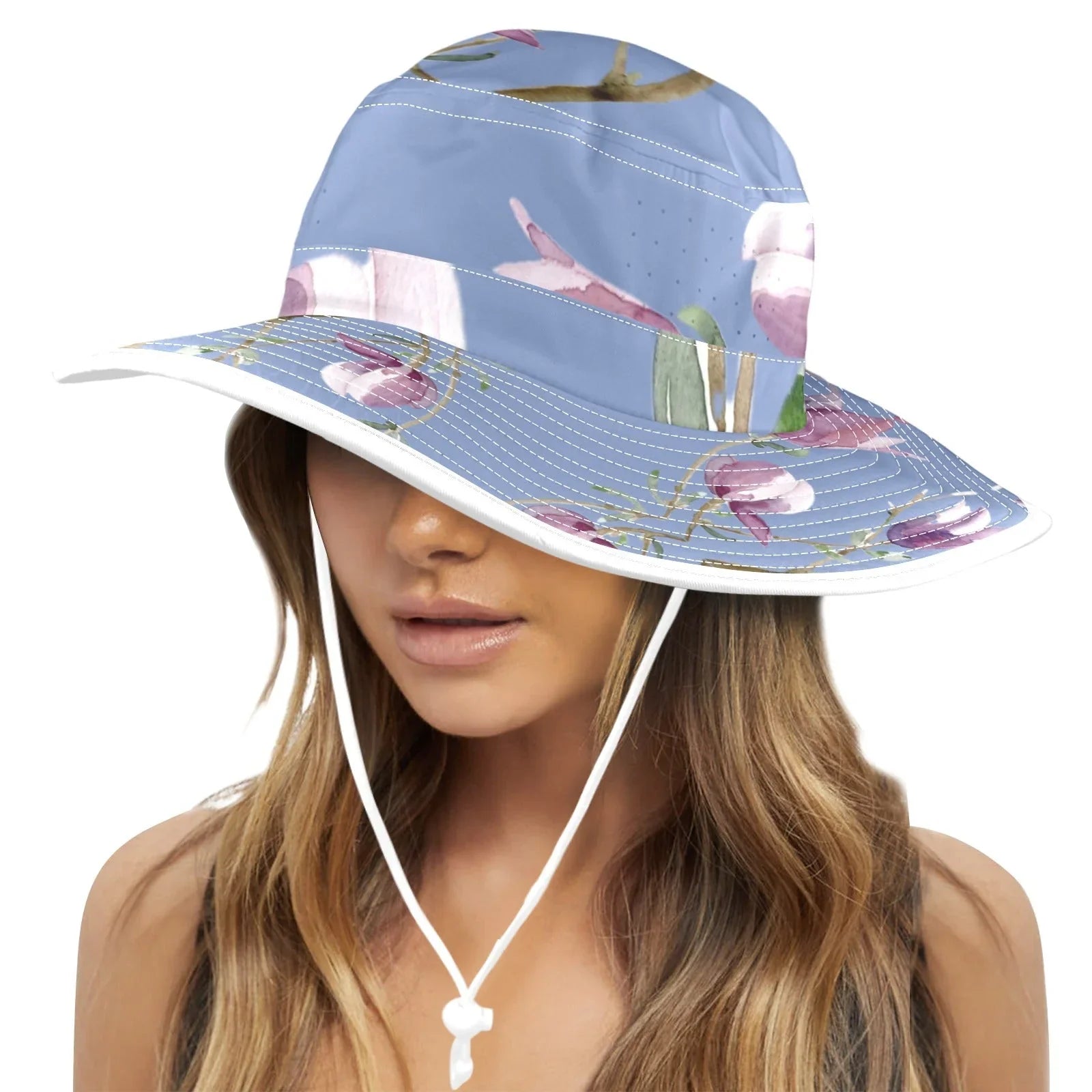 Women's Wide-Brim Bucket Hats - Lana Art Sweden