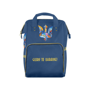 Support Ukraine Trident Multi-Function Travel Diaper Bag-Large