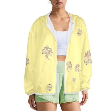 Single Tulip Tender Lemon Women's Lightweight Sun Protection Hoodie