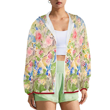 Spring Vibes Women's Lightweight Sun Protection Hoodie