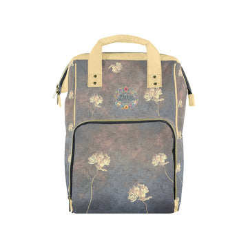 Damaskus Tulip Dusk Multi-Function Travel Diaper Bag-Large