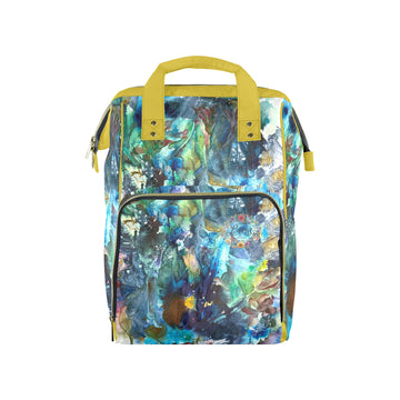 Rhapsody of Spring Mustard Multi-Function Travel Diaper Bag-Large