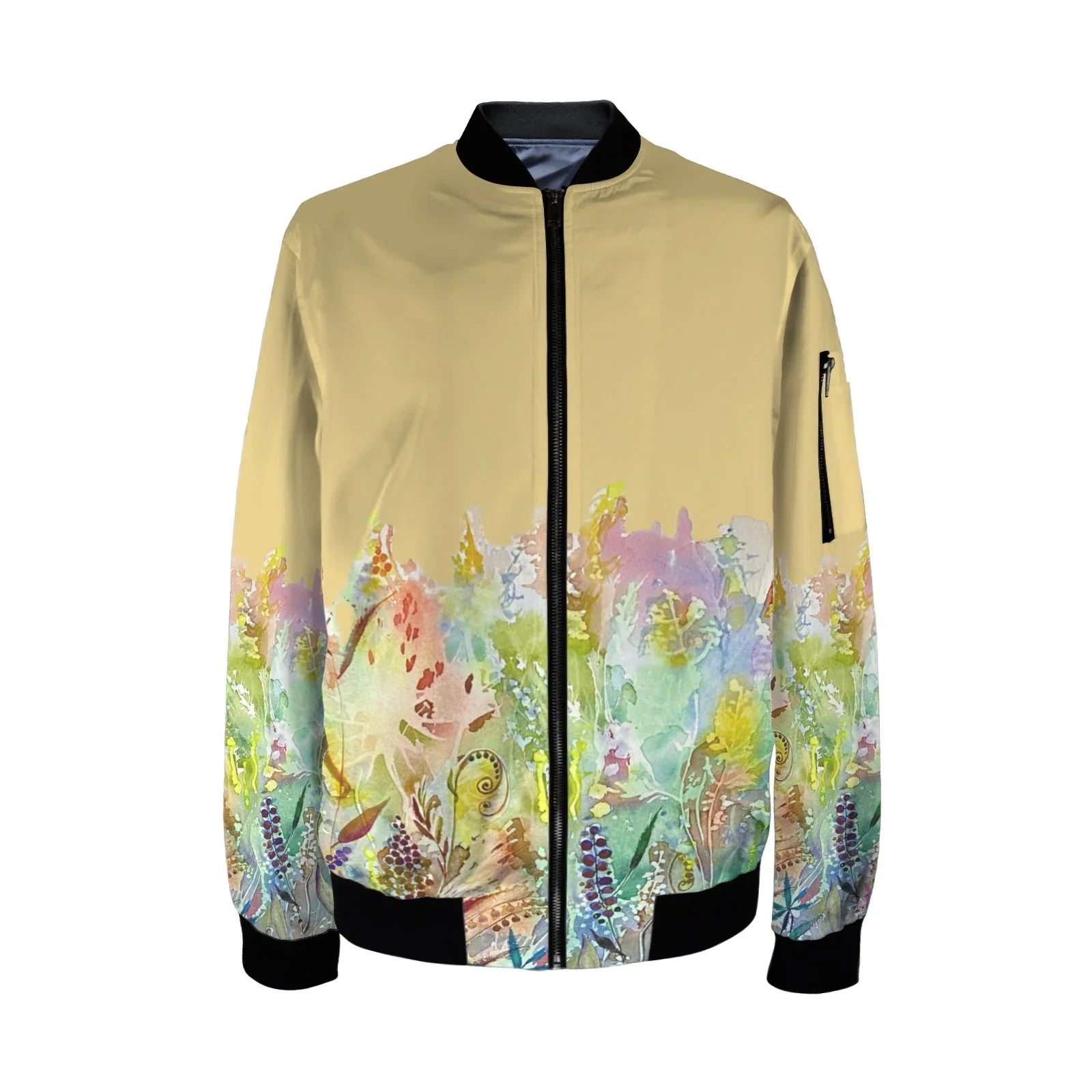Blooming Melody Tall Ladies Bomber Jacket – Lana Art Sweden