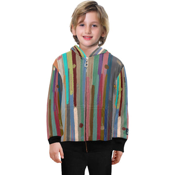 My Stripes My Way Big Boys' Zip Up Hoodie (H58)
