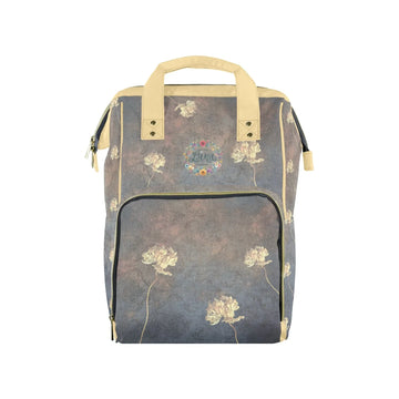 Damaskus Tulip Dusk Multi - Function Travel Diaper Bag - Large - Lana Art Sweden