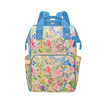Spring Vibes Blue Sky Multi-Function Diaper Backpack/Diaper Bag