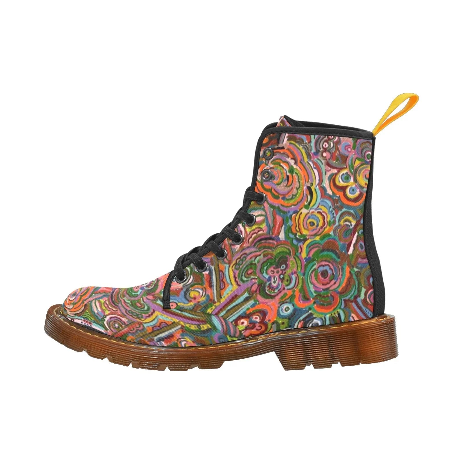 Fall Fiesta Custom Canvas Boots For Women Model 1203H - Lana Art Sweden