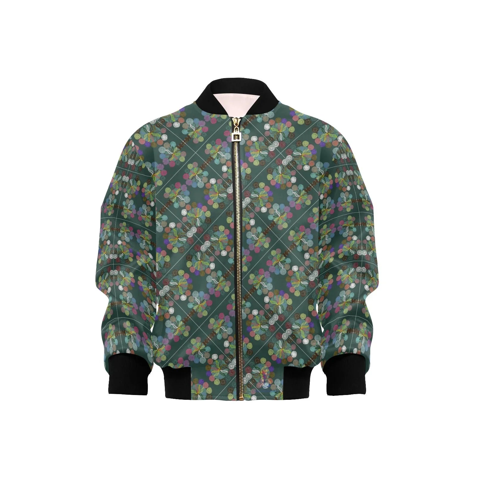 Magic Trees Diagonal Kids' Bomber Jacket with Pockets (Model H40) - Lana Art Sweden