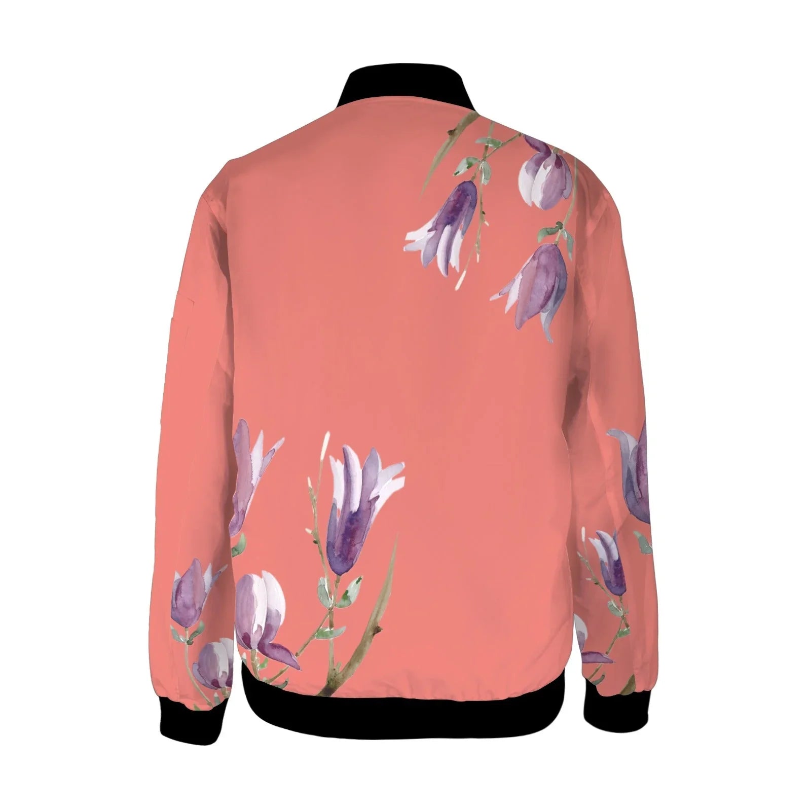 Magnolia Neon Flare Tall Ladies Bomber Jacket - Lana Art Sweden
