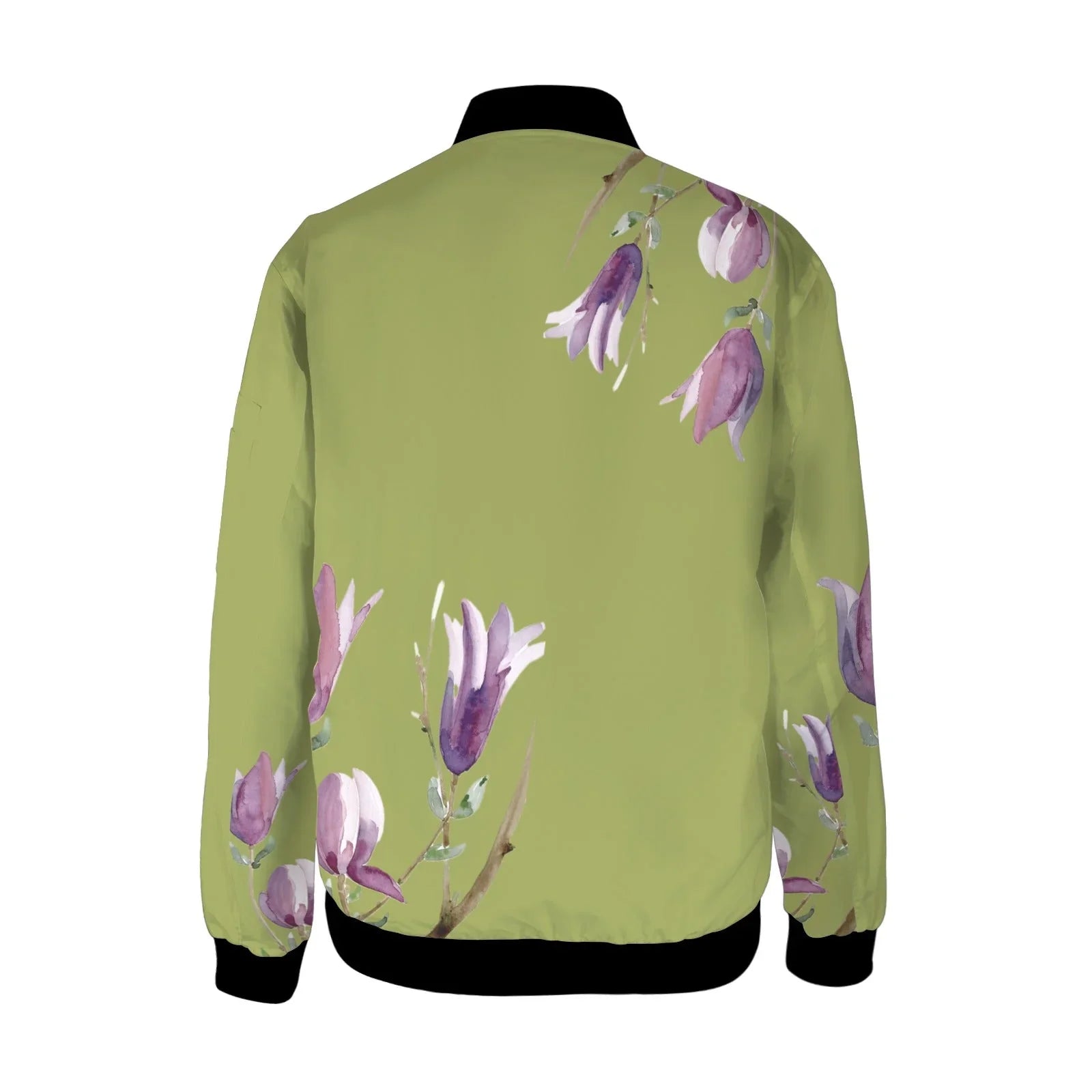 Magnolia Young Grass Tall Ladies Bomber Jacket - Lana Art Sweden