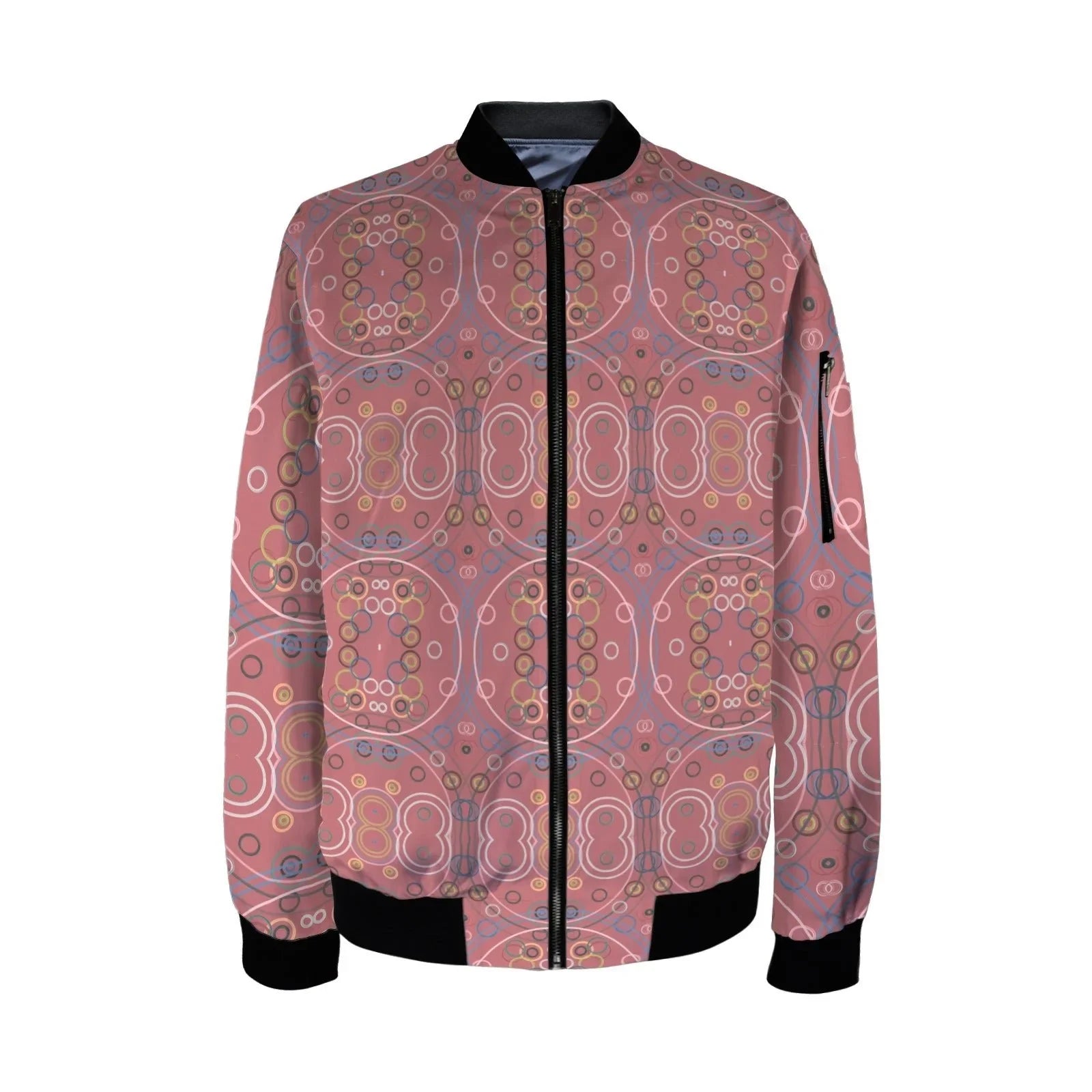 Old Rose Circus Tall Ladies Bomber Jacket - Lana Art Sweden