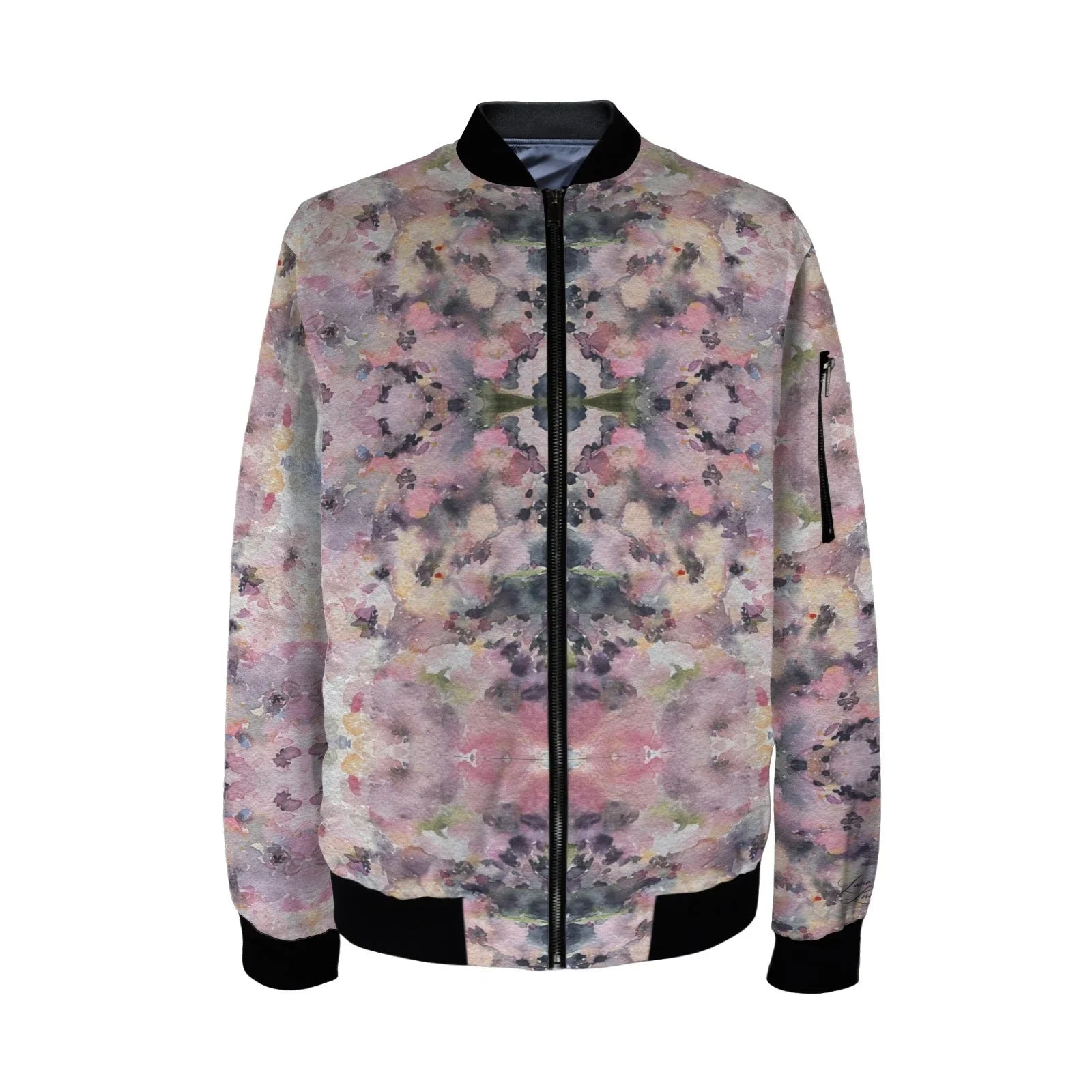 Pink Rhapsody Small Tall Ladies Bomber Jacket - Lana Art Sweden