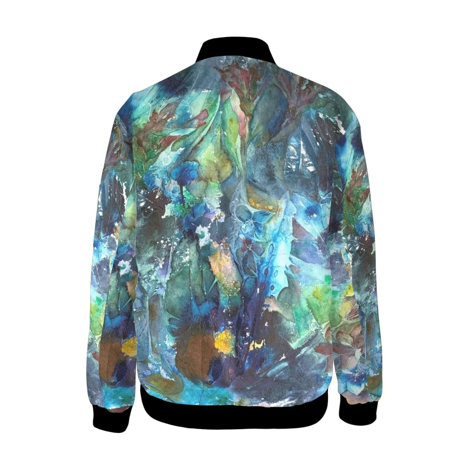 Rapsody of Spring 2 Tall Ladies Bomber Jacket - Lana Art Sweden