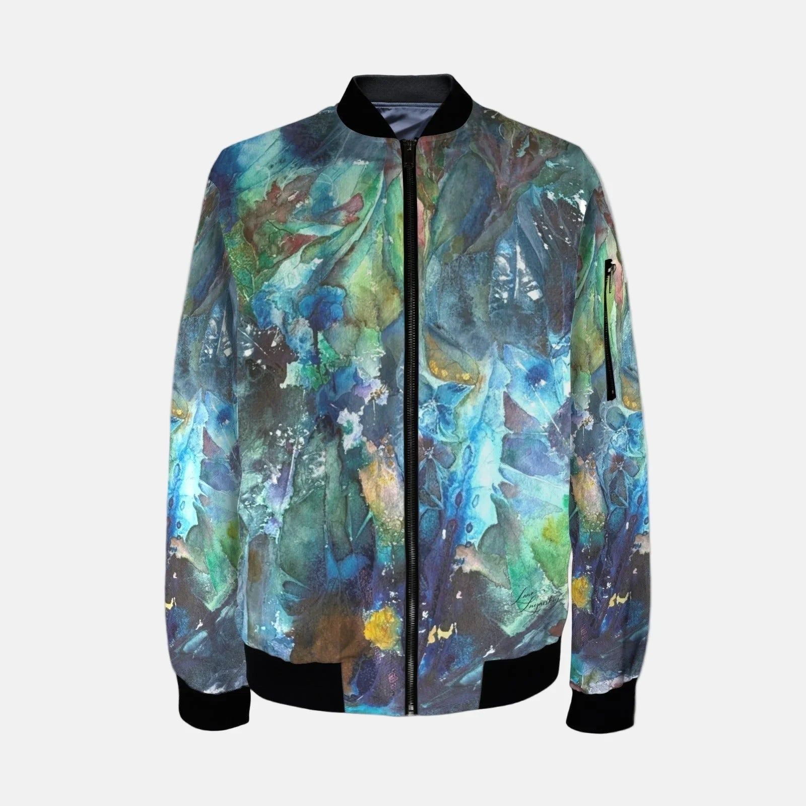 Rapsody of Spring Tall Ladies Bomber Jacket - Lana Art Sweden