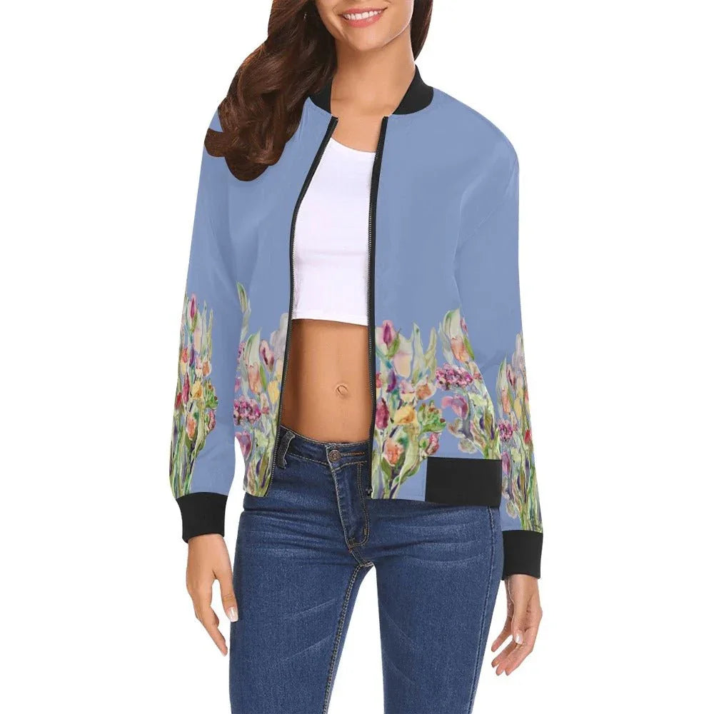 Rusty Life Bomber Jacket for Women - Lana Art Sweden