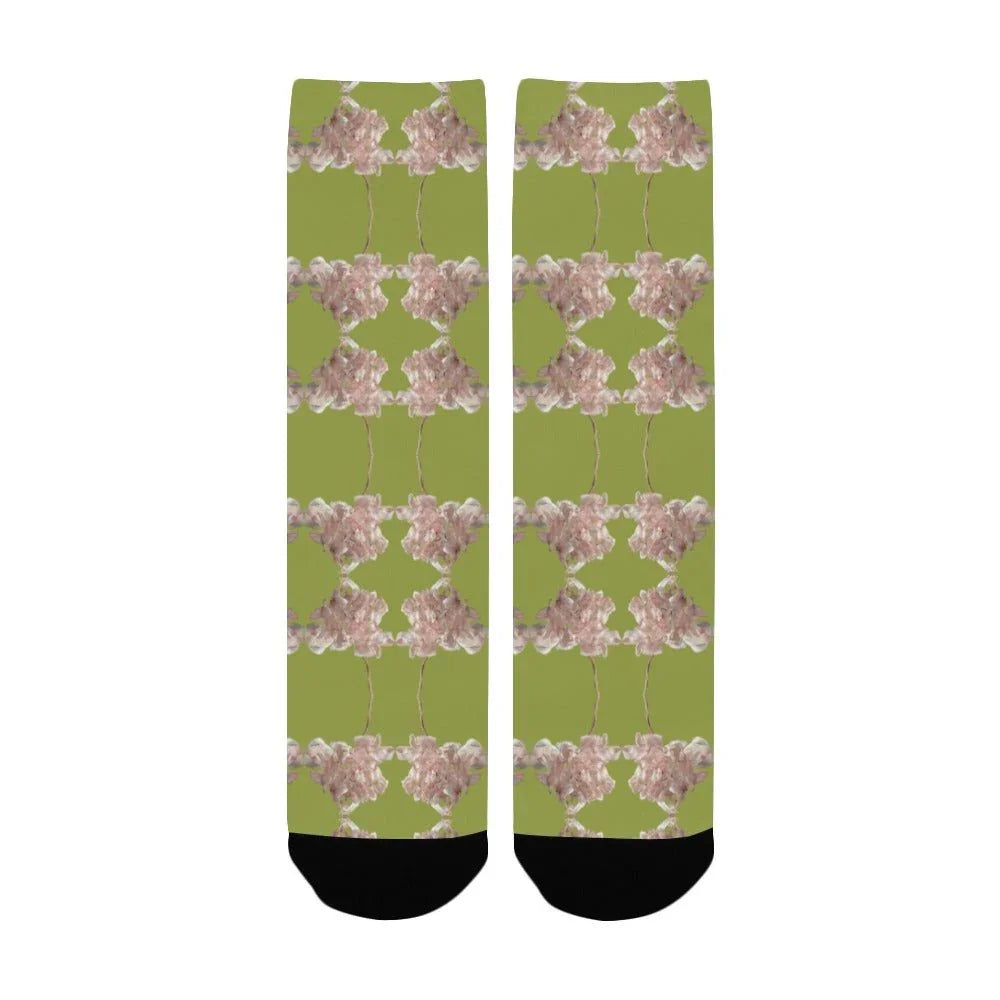 Shaggy Tulip Aquatic Awe Women's Custom Socks - Lana Art Sweden