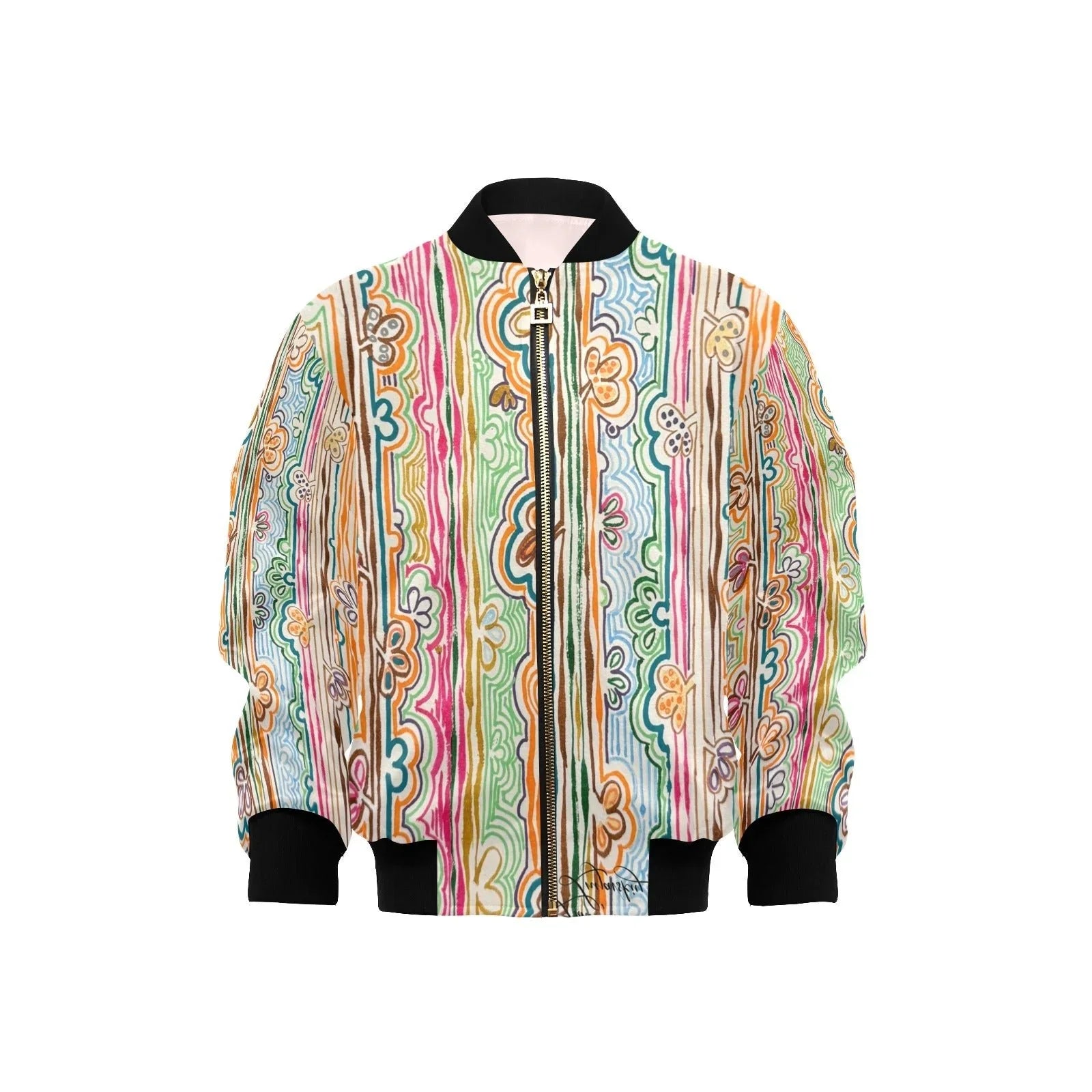 Spring Fever Kids' lined My City Bomber Jacket with Pockets - Lana Art Sweden