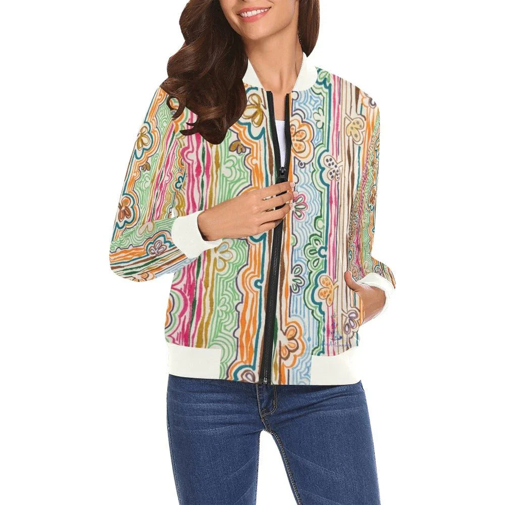 Spring Fever W Bomber Jacket for Women - Lana Art Sweden