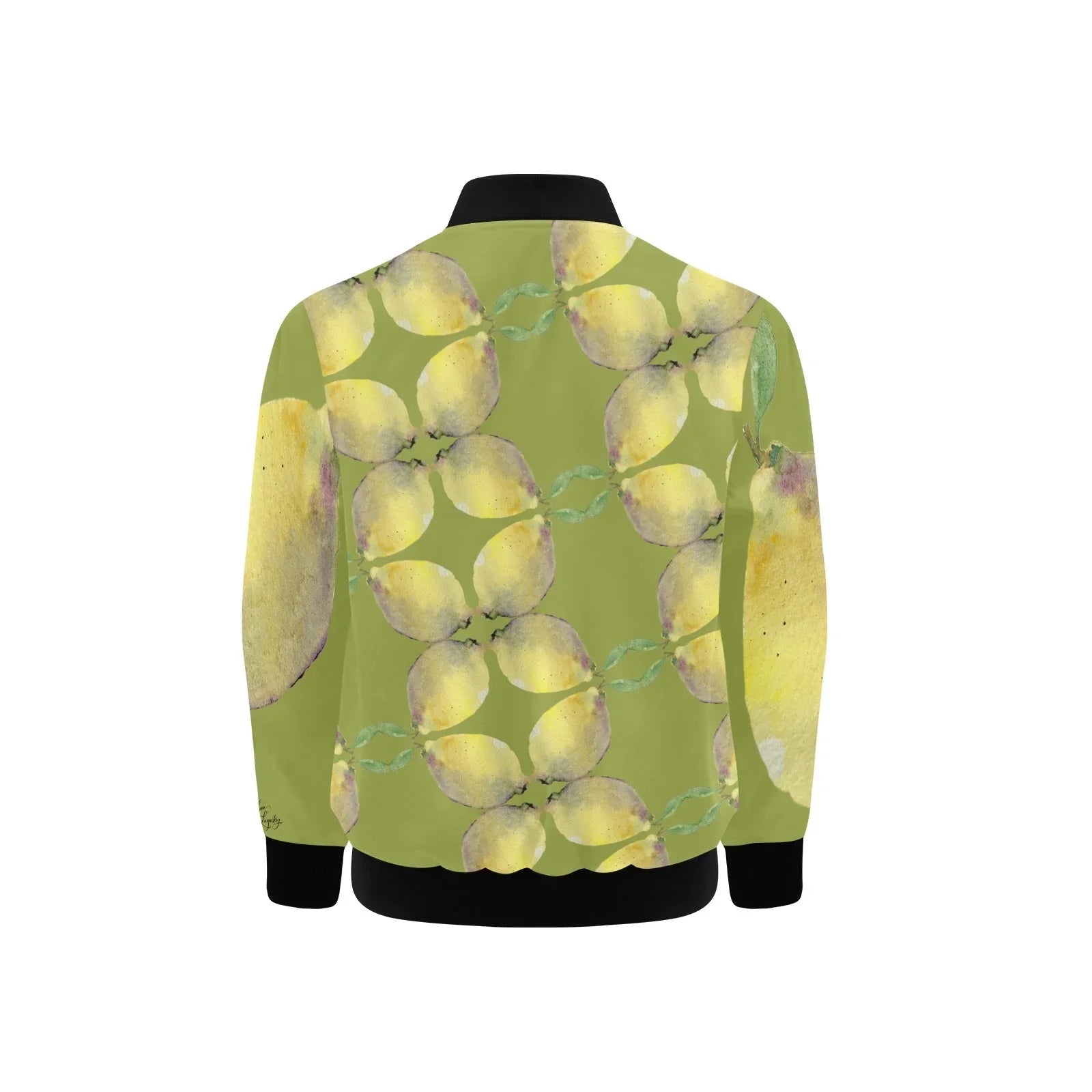 Strictly Lemon Kids' Bomber Jacket with Pockets (Model H40) - Lana Art Sweden