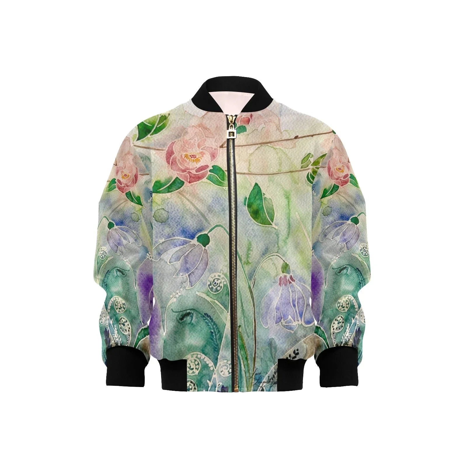 Summer Bells Kids' lined My City Bomber Jacket with Pockets - Lana Art Sweden