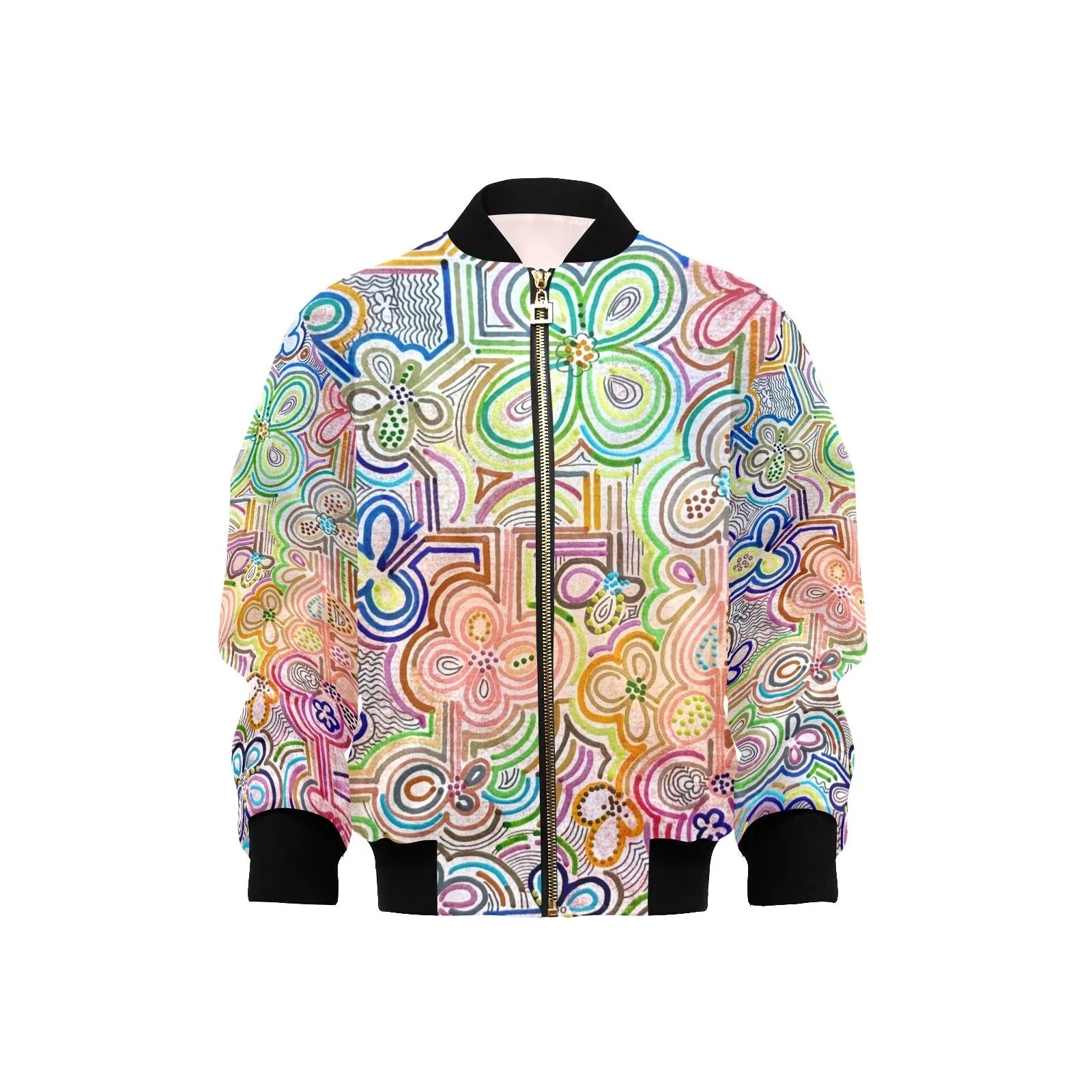 Summer Thrills Kids' Bomber Jacket with Pockets - Lana Art Sweden