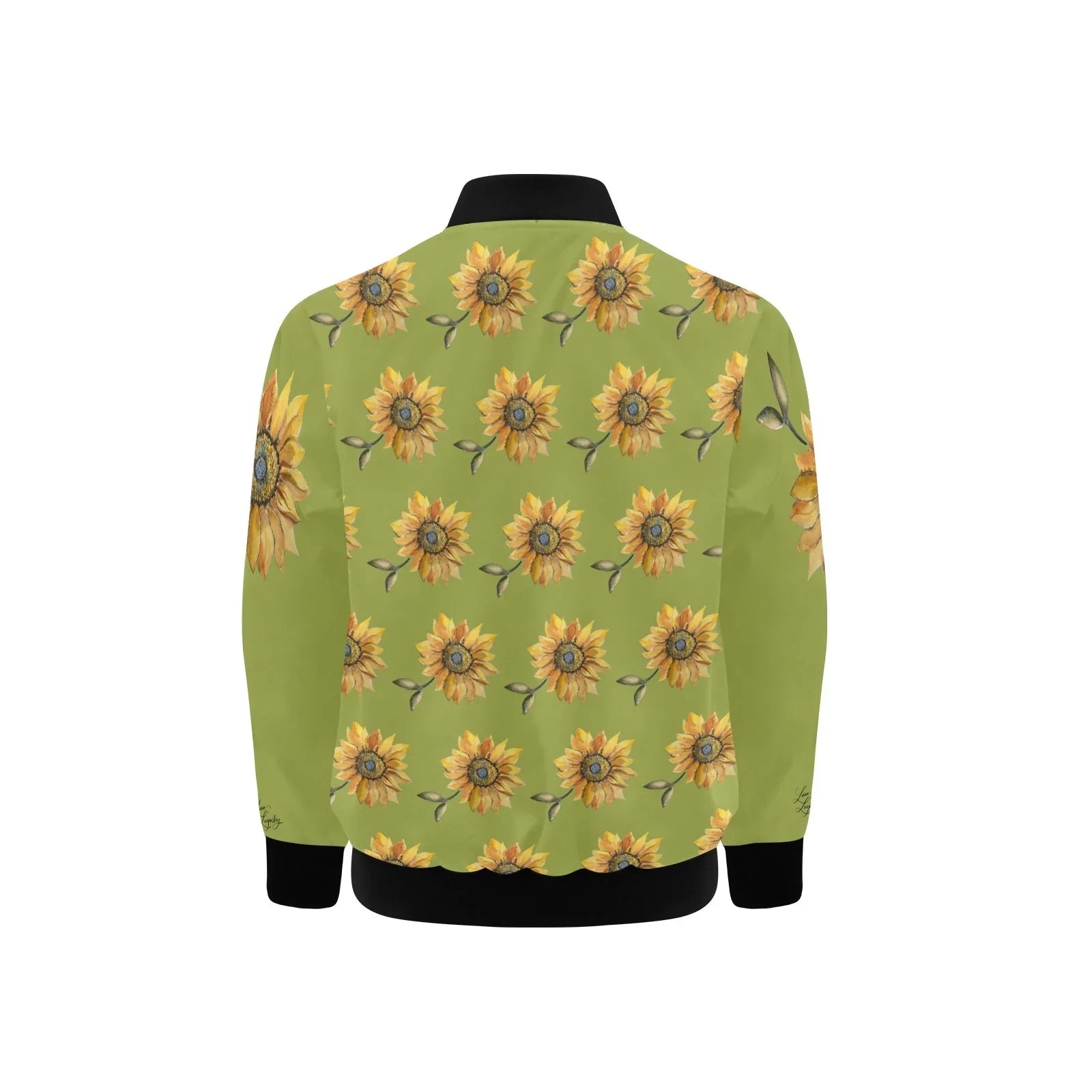 Sun Flower Kids' Bomber Jacket with Pockets (Model H40) - Lana Art Sweden