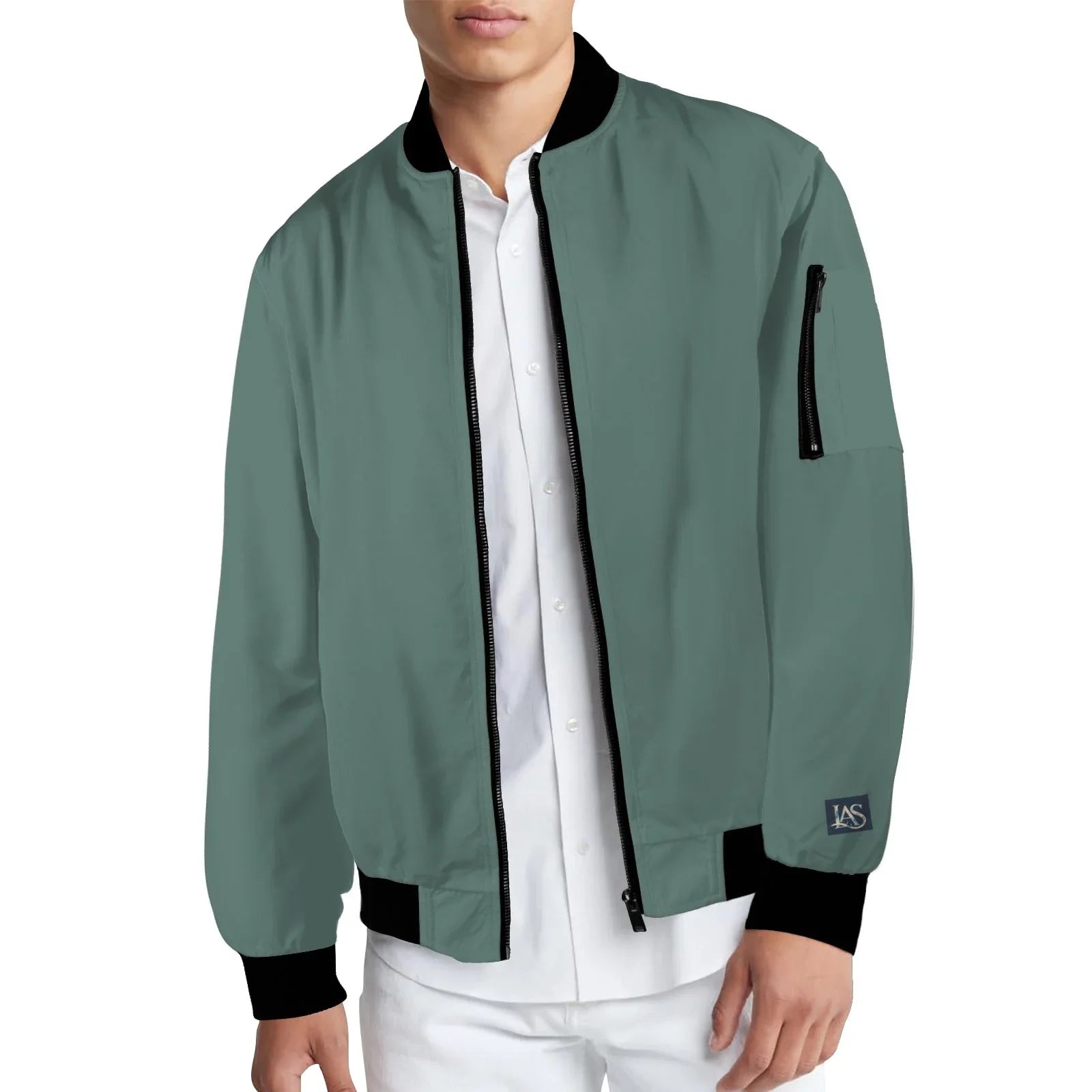 Teal Profound Men's Bomber Jacket - Lana Art Sweden