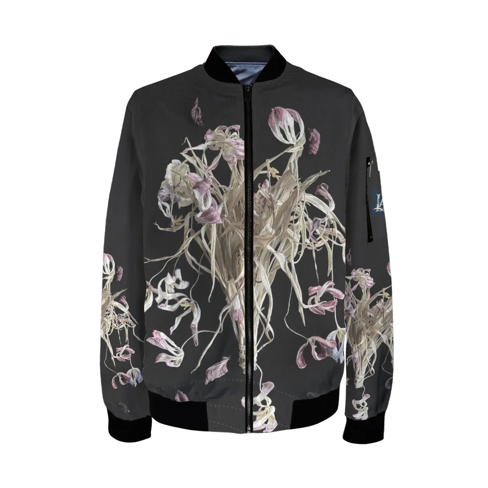 Tulip Drama 1 Tall Ladies Bomber Jacket - Lana Art Sweden