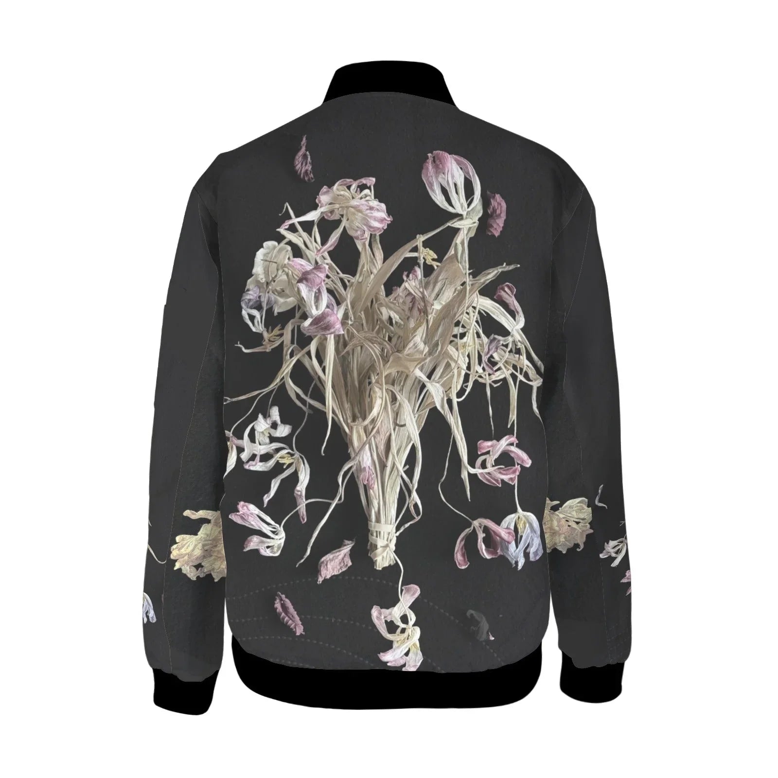 Tulip Drama 1 Tall Ladies Bomber Jacket - Lana Art Sweden