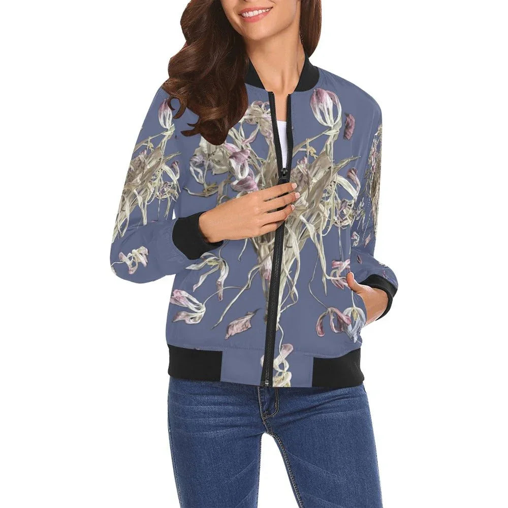 Tulip Drama Marlin Bomber Jacket for Women - Lana Art Sweden