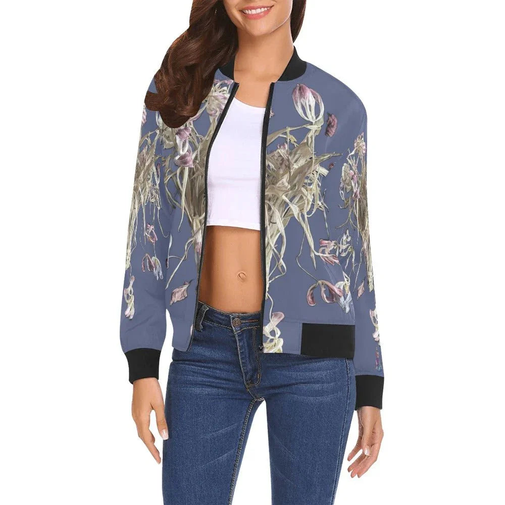 Tulip Drama Marlin Bomber Jacket for Women - Lana Art Sweden