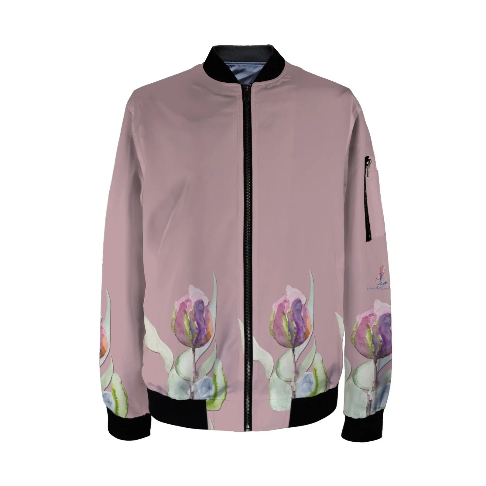 Tulips Tall Ladies Bomber Jacket - Lana Art Sweden