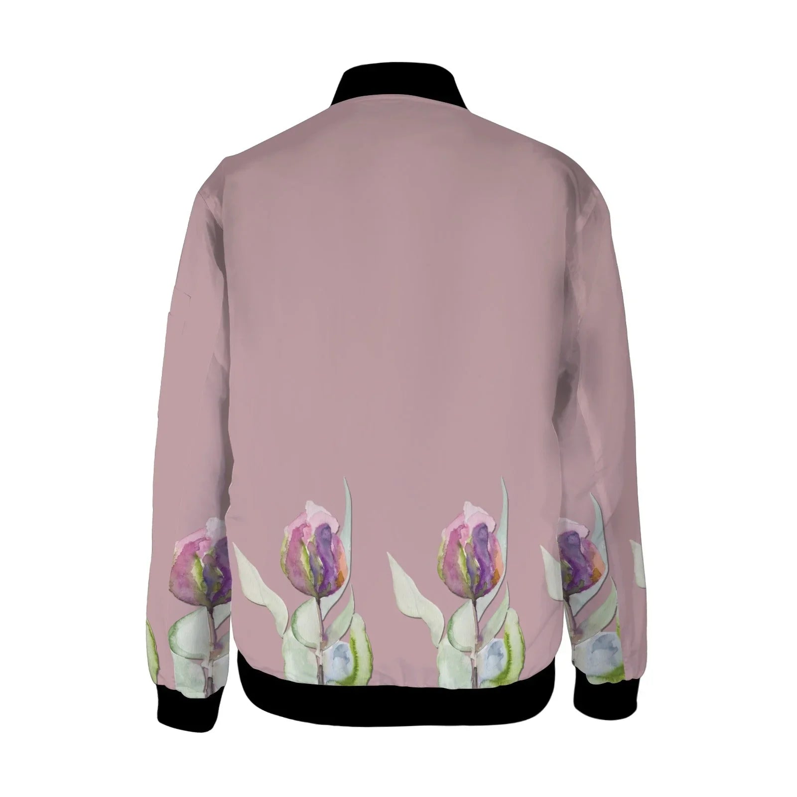 Tulips Tall Ladies Bomber Jacket - Lana Art Sweden
