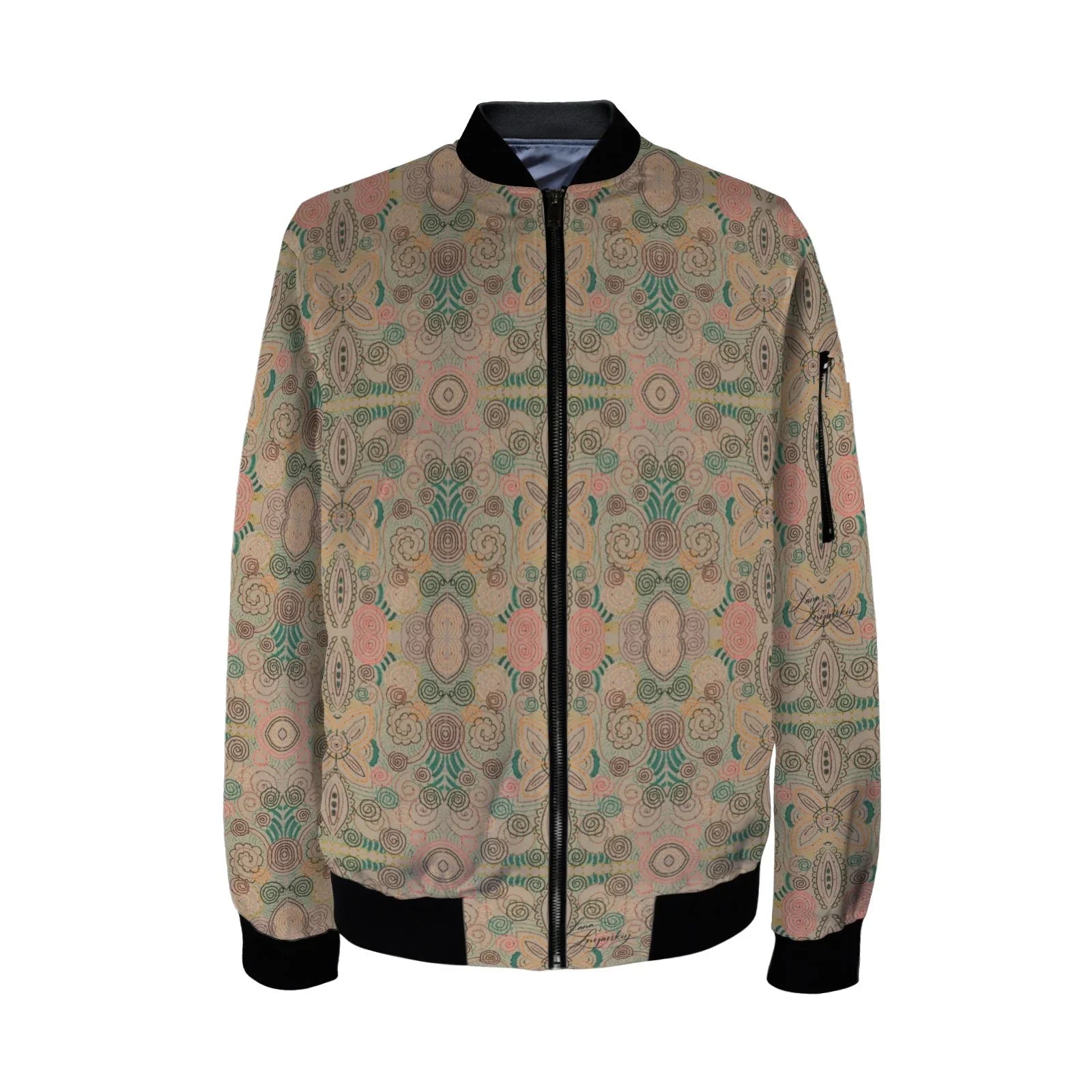 Venetian Blossom Tall Ladies Bomber Jacket - Lana Art Sweden