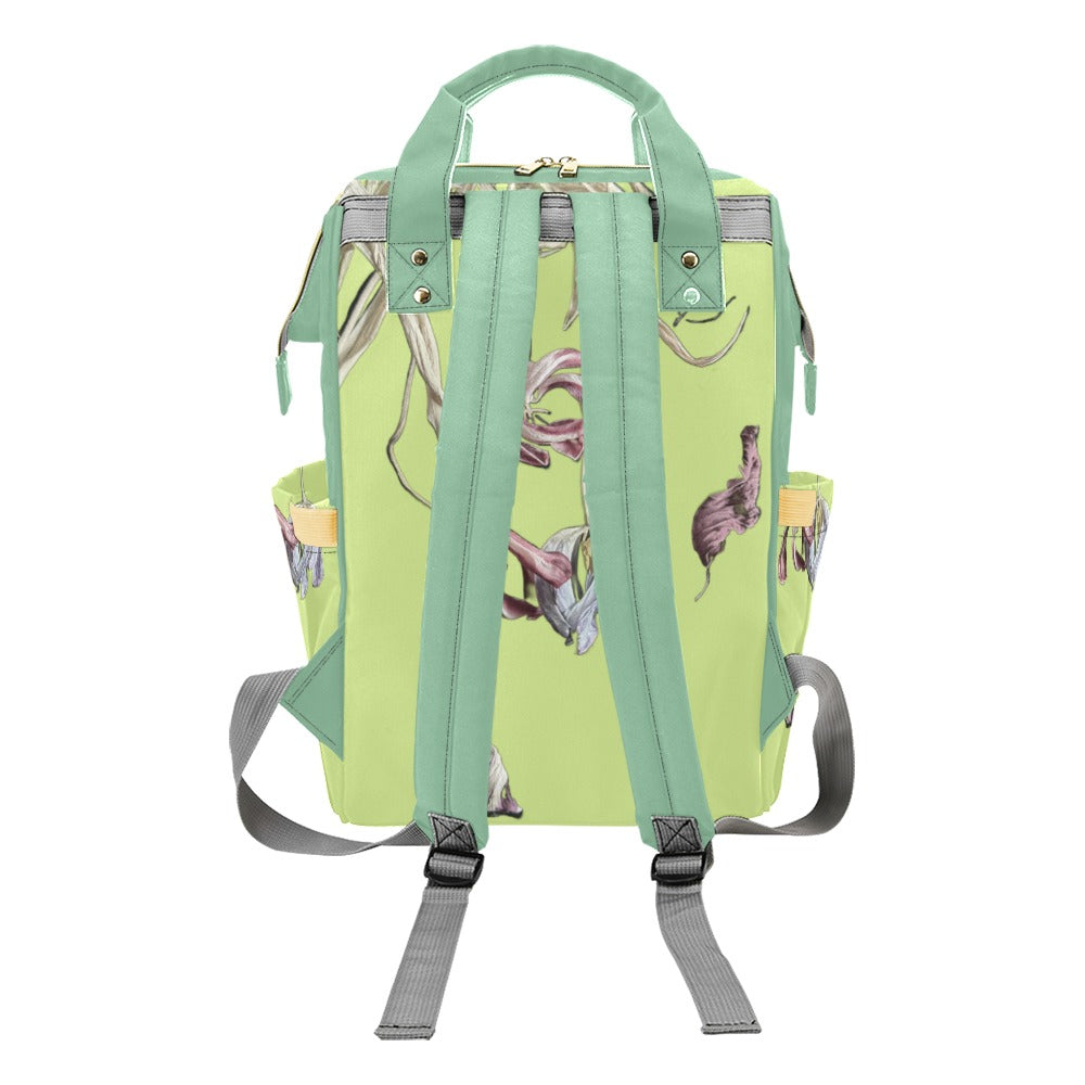 Tulip Drama Bamboo Multi-Function Diaper Backpack/Diaper Bag