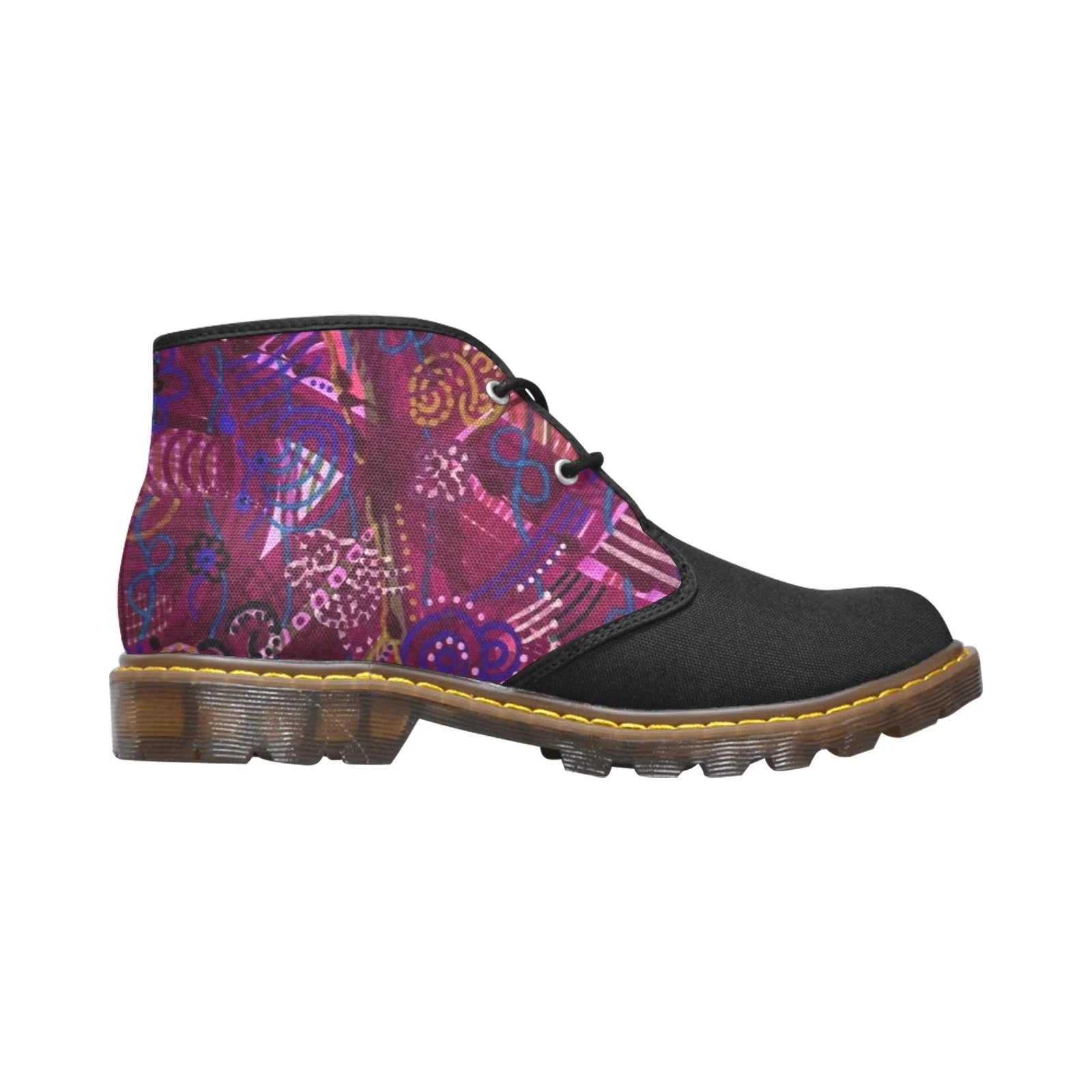 PurpleRain Men's Canvas Mid-Top Boots