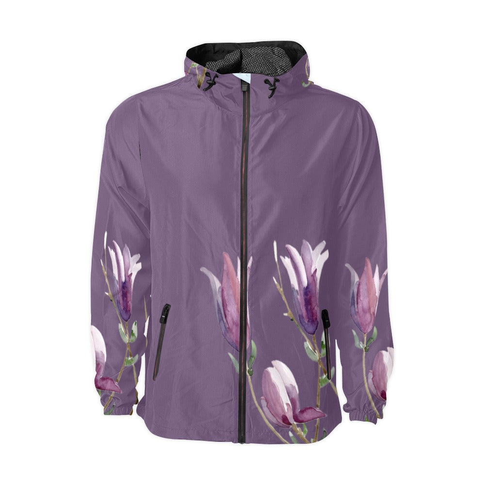 Magnolia Plum Caspia Unisex Windbreaker