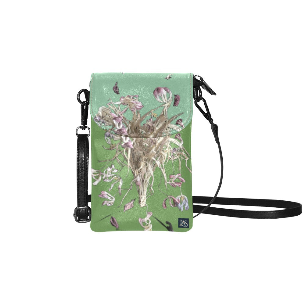Tulip Watercress Mint Small Cell Phone Purse