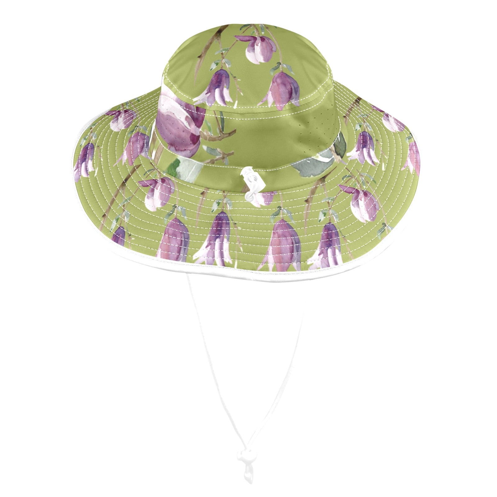 Magnolia Olive Wide Brim Bucket Hat