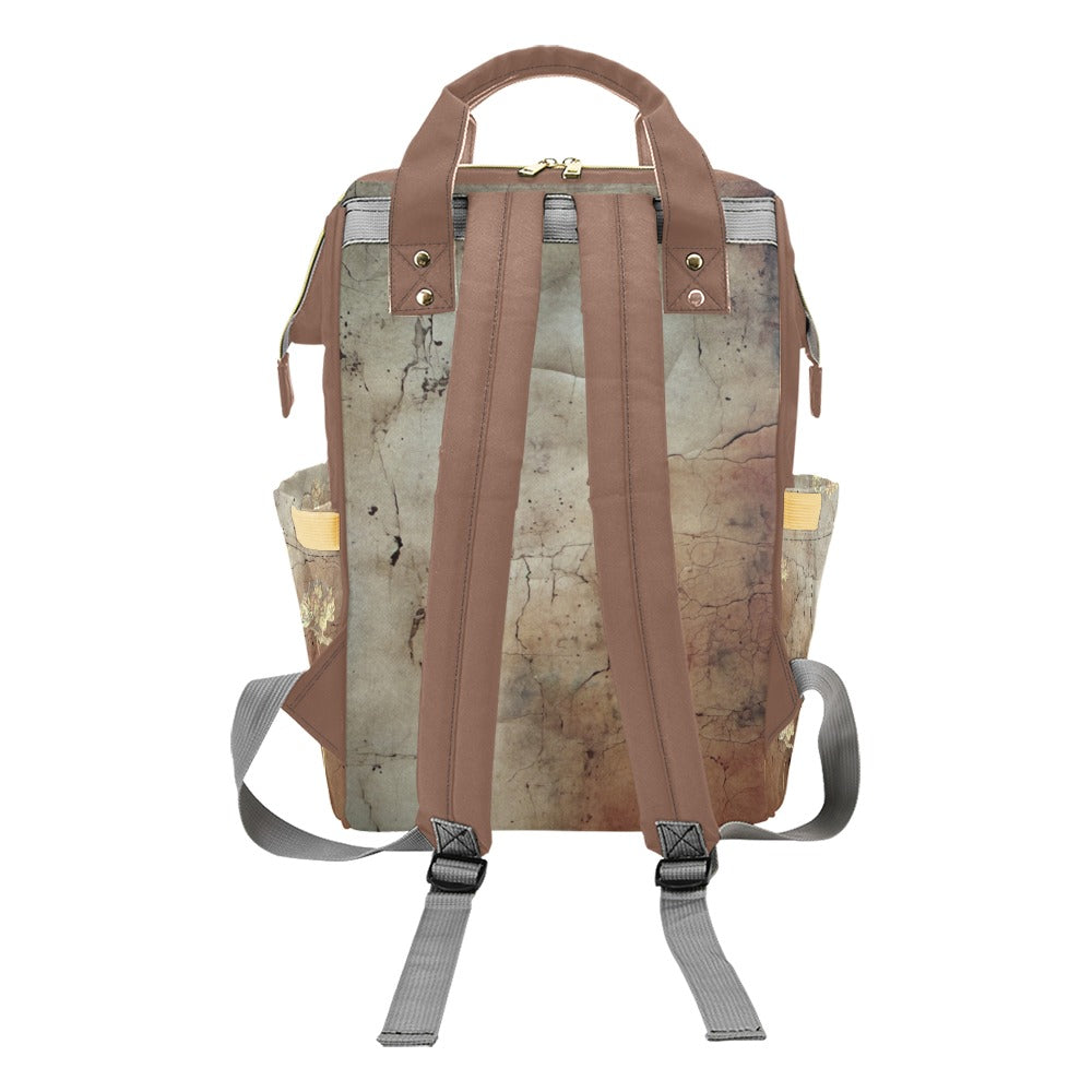 Rusty Life Tuscany Tulips Multi-Function Diaper Backpack/Diaper Bag