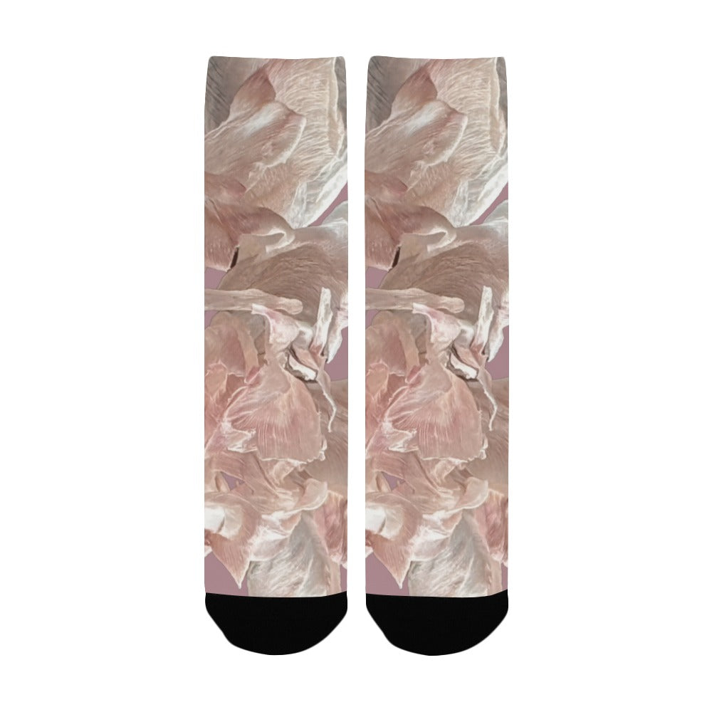 Shaggy Tulip Blush Women's Custom Socks