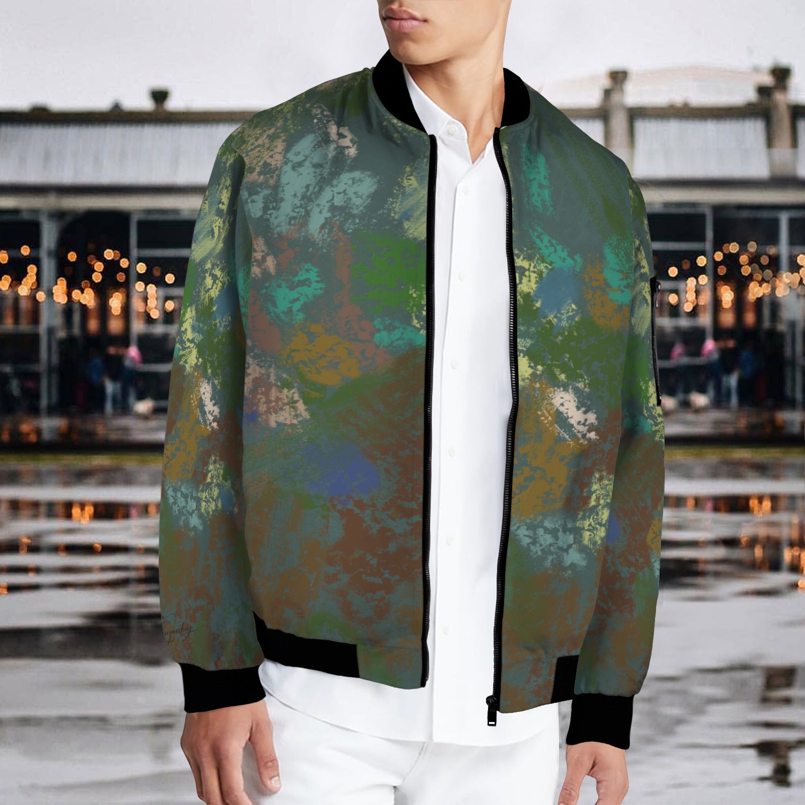 CamoLana Men's Bomber Jacket