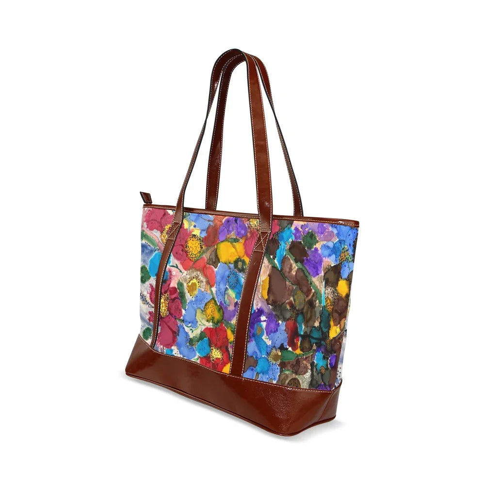 Herbstblumen Tote Handtasche