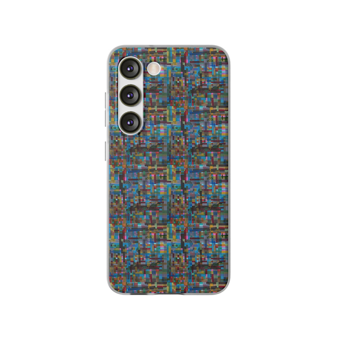 Android Samsung Flexi Cases by LanaArtSweden, featuring vibrant colors, slim lightweight TPU design, and impact protection with precise cutouts for connectivity.