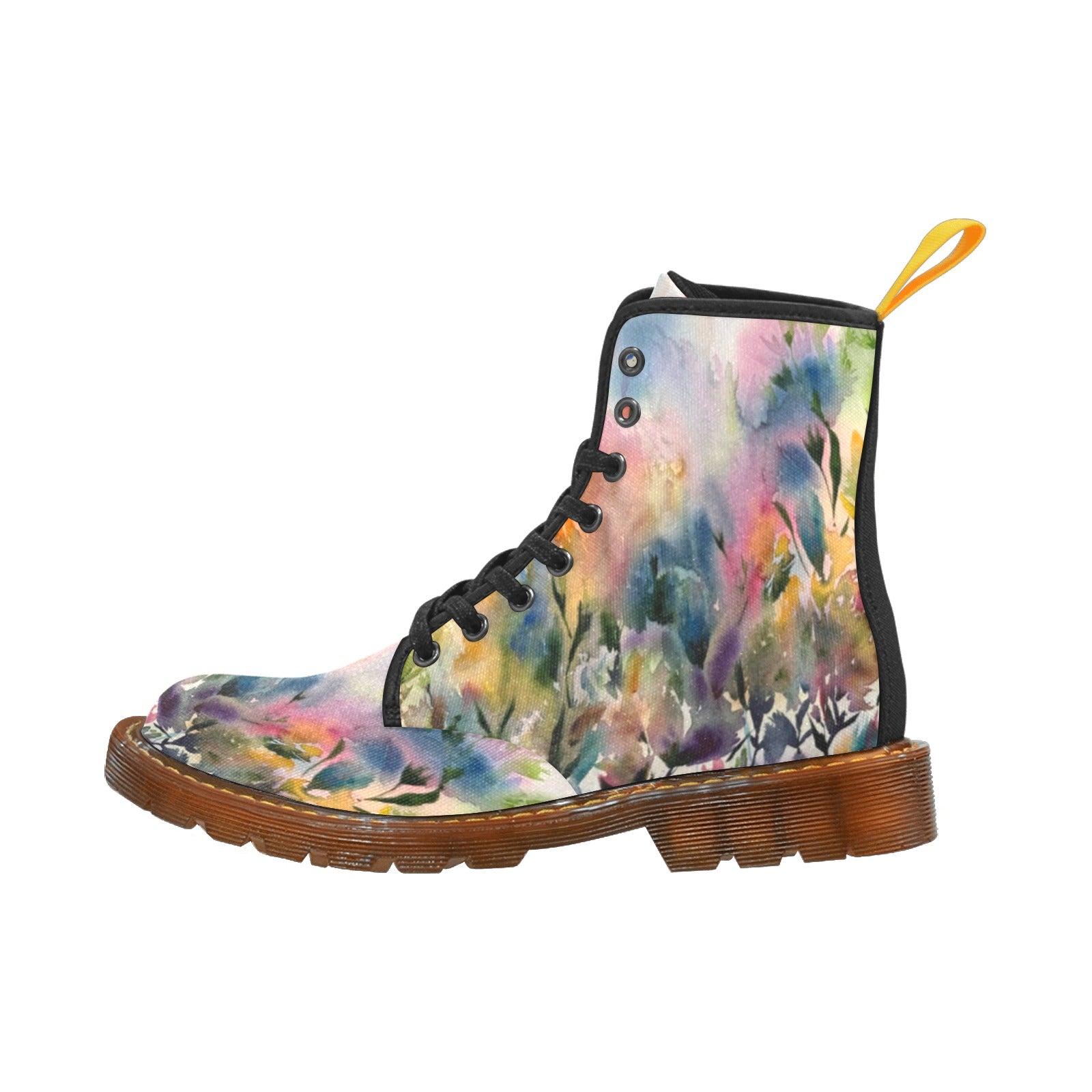 Morning Dew Light Custom Canvas Boots For Women