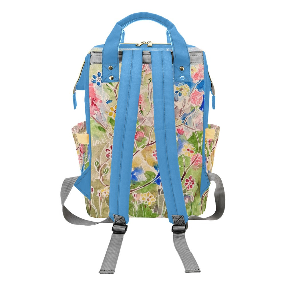 Spring Vibes Blue Sky Multi-Function Diaper Backpack/Diaper Bag