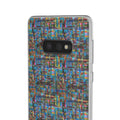 Android Samsung Flexi Cases by LanaArtSweden, featuring vibrant colors, slim lightweight TPU design, and impact protection with precise cutouts for connectivity.