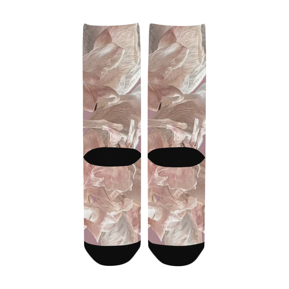Shaggy Tulip Blush Women's Custom Socks