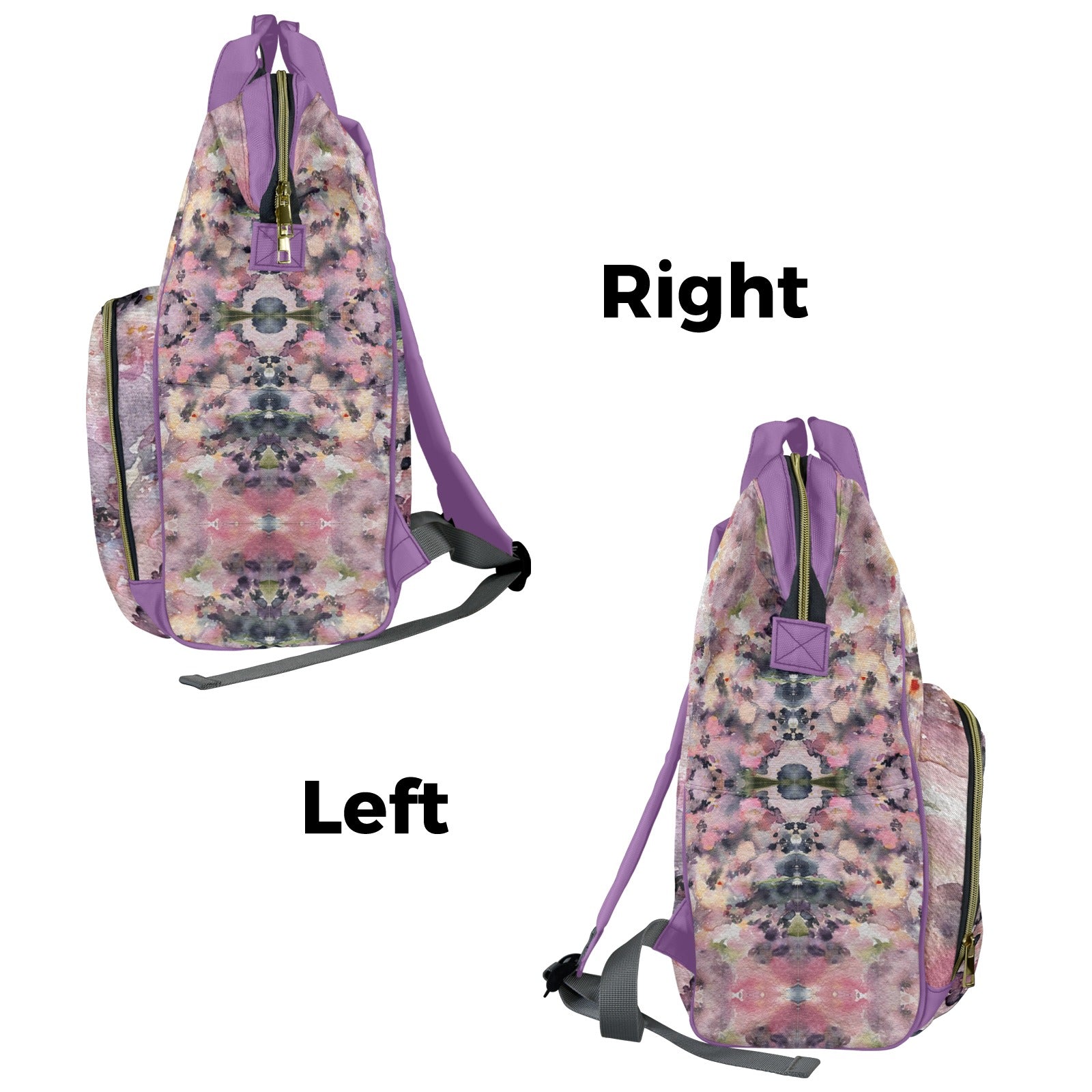 Geranium Field MultiFunction Diaper Bag, Backpack