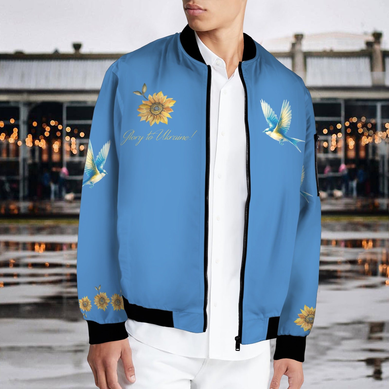 Glory to Ukraine Men's Bomber Jacket
